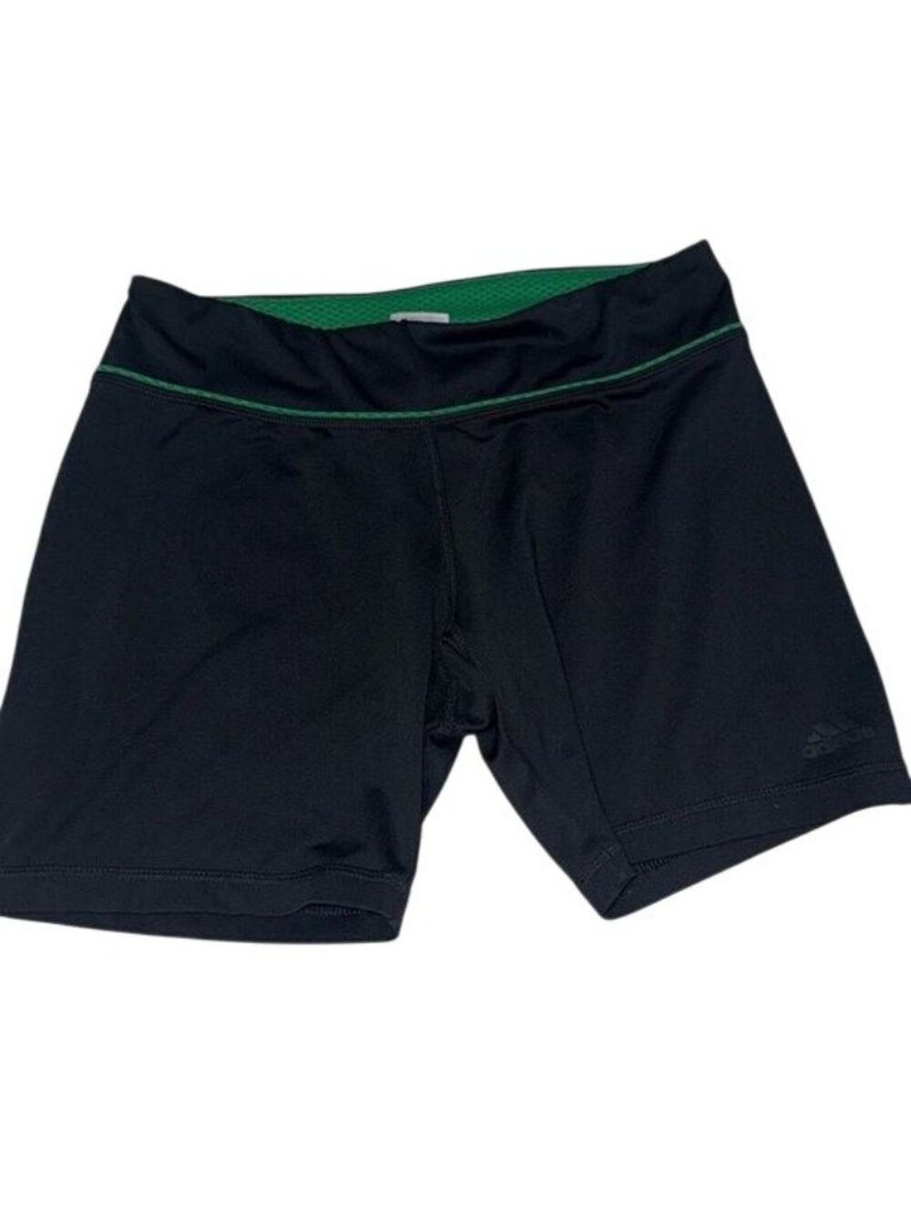 Adidas Climalite Mens Black & Green Athletic Shorts